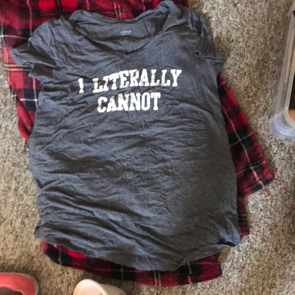 Gray shirt